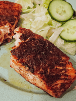 salmon with smoked paprika and thyme rub