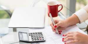 calculator and writing