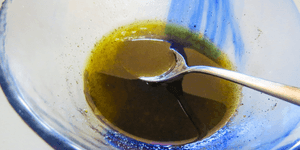 a bowl of apple cider vinaigrette