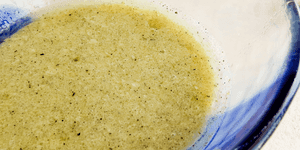 a bowl of dijon mustard vinaigrette