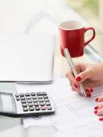 calculator and writing