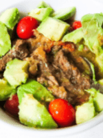 beef cubes in a bowl