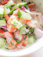 tomato and cucumber salad