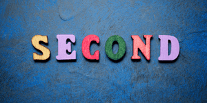 letters reading second