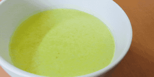 a bowl of chicken soup