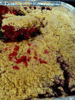 apple and blackberry crumble