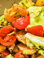 balsamic avocado and orange salad