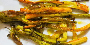 roasted spring onions